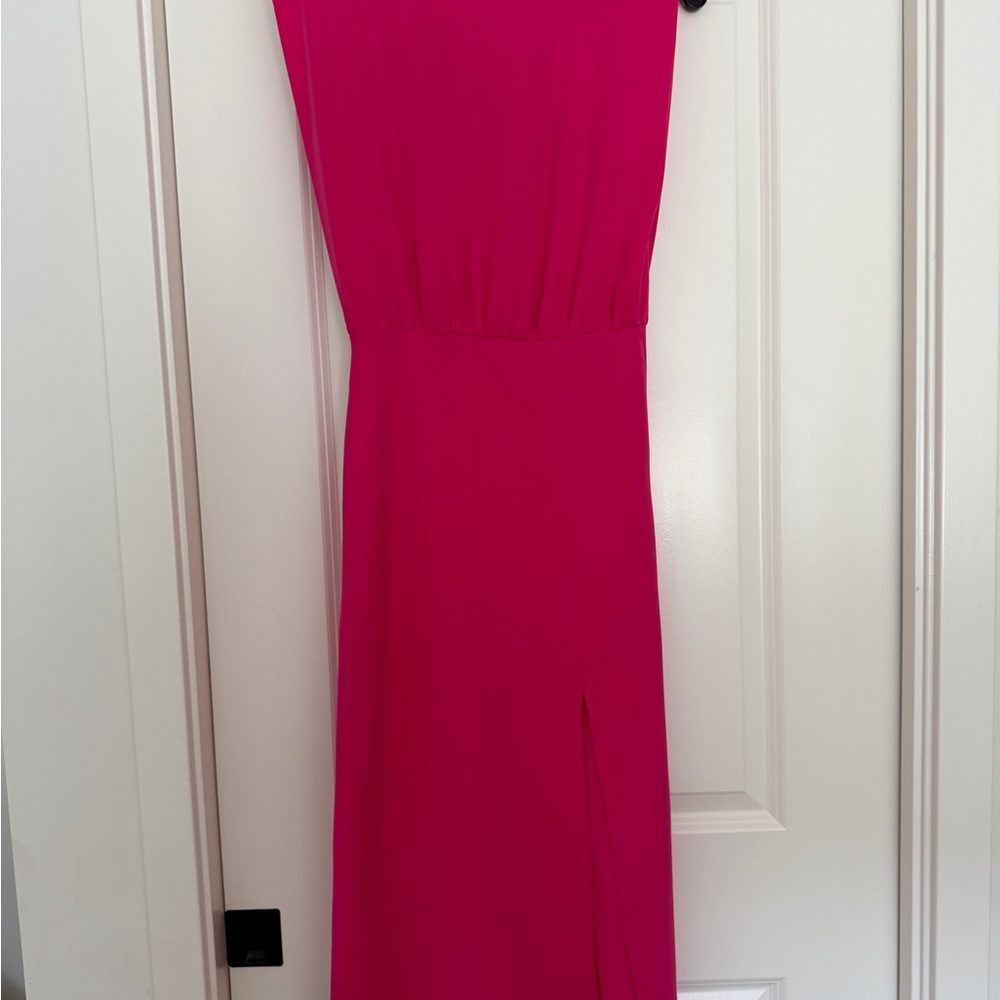 Evereve Strapless Fuchsia Dress